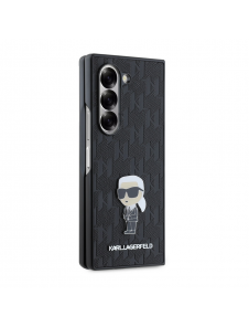 Karl Lagerfeld PU Saffiano Monogram Iconic Fodral för Samsung Galaxy Z Fold 6 Svart