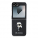Karl Lagerfeld PU Saffiano Monogram Iconic Fodral för Samsung Galaxy Z Flip 6 Svart