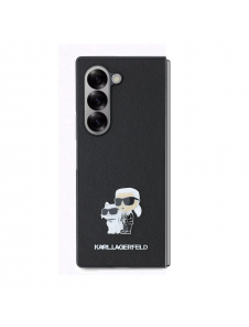 Karl Lagerfeld PU Saffiano Karl och Choupette Fodral till Samsung Galaxy Z Fold 6 Svart