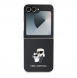 Karl Lagerfeld PU Saffiano Karl och Choupette Fodral till Samsung Galaxy Z Flip 6 Svart
