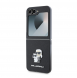 Karl Lagerfeld PU Saffiano Karl och Choupette Fodral till Samsung Galaxy Z Flip 6 Svart