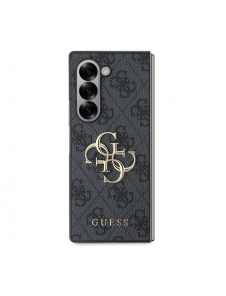 Guess PU 4G metalllogofodral till Samsung Galaxy Z Fold 6 Grå