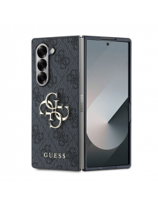 Guess PU 4G metalllogofodral till Samsung Galaxy Z Fold 6 Grå
