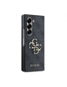 Guess PU 4G metalllogofodral till Samsung Galaxy Z Fold 6 Grå