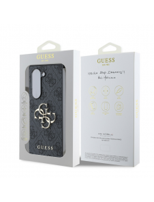 Guess PU 4G metalllogofodral till Samsung Galaxy Z Fold 6 Grå