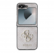 Guess PU 4G metalllogofodral för Samsung Galaxy Z Flip 6 Pink