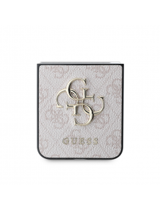 Guess PU 4G metalllogofodral för Samsung Galaxy Z Flip 6 Pink