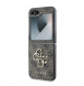 Guess PU 4G metalllogofodral för Samsung Galaxy Z Flip 6 Brown