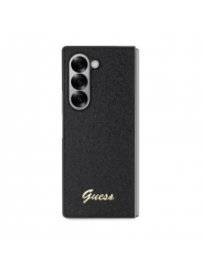 Guess PC/TPU Glitter Flakes metalllogofodral till Samsung Galaxy Z Fold 6 Svart