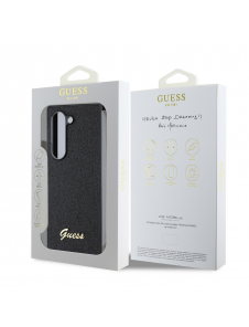 Guess PC/TPU Glitter Flakes metalllogofodral till Samsung Galaxy Z Fold 6 Svart