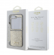 Guess PC/TPU Glitter Flakes metalllogofodral till Samsung Galaxy Z Flip 6 Gold