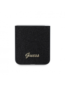 Guess PC/TPU Glitter Flakes metalllogofodral till Samsung Galaxy Z Flip 6 Svart