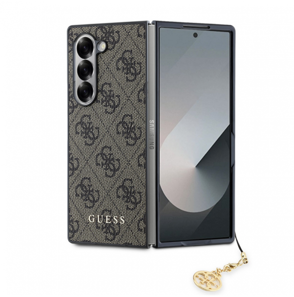 Guess 4G berlockfodral till Samsung Galaxy Z Fold 6 Brun