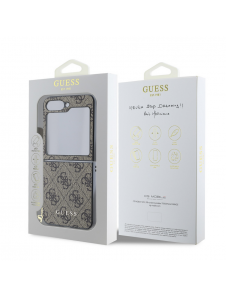 Guess 4G Charm Fodral till Samsung Galaxy Z Flip 6 Brown