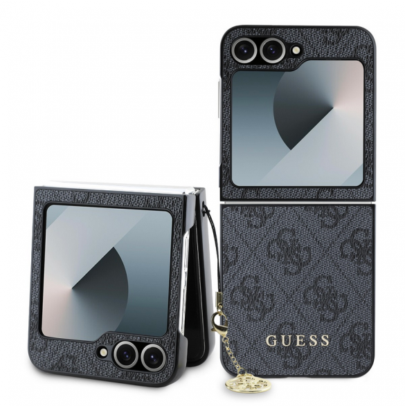 Guess 4G berlockfodral till Samsung Galaxy Z Flip 6 Grå