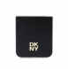 DKNY PU Leather Stack Logo Fodral för Samsung Galaxy Z Flip 6 Svart