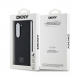 DKNY PU Leather Stack Logo MagSafe Fodral för Samsung Galaxy Z Fold 6 Svart