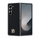 DKNY PU Läder Repeat Pattern Stack Logo MagSafe Fodral för Samsung Galaxy Z Fold 6 Black