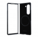 DKNY PU Läder Repeat Pattern Stack Logo MagSafe Fodral för Samsung Galaxy Z Fold 6 Black