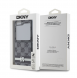 DKNY PU-läderväska med rutigt mönster och rand till Samsung Galaxy Z Flip 6 Black