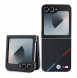 BMW M PU Carbon Tricolor Stripe Fodral till Samsung Galaxy Z Flip 6 Svart