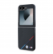 BMW M PU Carbon Tricolor Stripe Fodral till Samsung Galaxy Z Flip 6 Svart