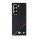 BMW M PU Carbon Tricolor Stripe MagSafe Fodral för Samsung Galaxy Z Fold 6 Svart