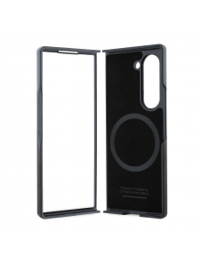 BMW M PU Carbon Tricolor Stripe MagSafe Fodral för Samsung Galaxy Z Fold 6 Svart