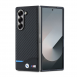BMW M PU Carbon Blue Line Fodral till Samsung Galaxy Z Fold 6 Svart