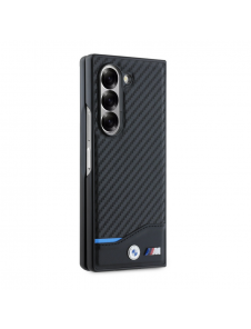 BMW M PU Carbon Blue Line Fodral till Samsung Galaxy Z Fold 6 Svart