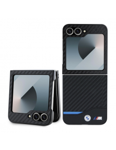 BMW M PU Carbon Blue Line Fodral till Samsung Galaxy Z Flip 6 Svart