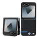 BMW M PU Carbon Blue Line Fodral till Samsung Galaxy Z Flip 6 Svart