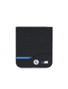 BMW M PU Carbon Blue Line Fodral till Samsung Galaxy Z Flip 6 Svart