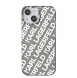 Karl Lagerfeld IML Elektropläterad Repeterad Logotypfodral till iPhone 15 Silver