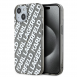 Karl Lagerfeld IML Elektropläterad Repeterad Logotypfodral till iPhone 15 Silver