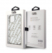 Karl Lagerfeld IML Elektropläterad Repeterad Logotypfodral till iPhone 15 Silver