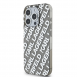 Karl Lagerfeld IML Elektropläterat Repeterad Logotypfodral till iPhone 15 Pro Silver