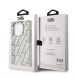 Karl Lagerfeld IML Elektropläterat Repeterad Logotypfodral till iPhone 15 Pro Silver