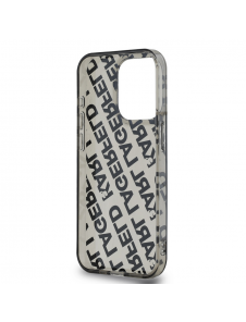 Karl Lagerfeld IML Elektropläterat Repeterad Logotypfodral till iPhone 15 Pro Max Silver