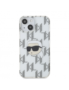 Karl Lagerfeld IML Elektropläterat Karl Head-fodral till iPhone 15 Transparent