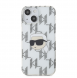 Karl Lagerfeld IML Elektropläterat Karl Head-fodral till iPhone 15 Transparent