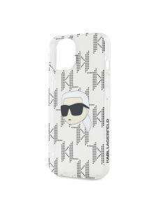 Karl Lagerfeld IML Elektropläterat Karl Head-fodral till iPhone 15 Transparent
