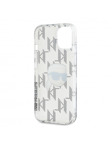 Karl Lagerfeld IML Elektropläterat Karl Head-fodral till iPhone 15 Transparent