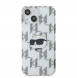 Karl Lagerfeld IML Elektropläterat Choupette-huvudfodral till iPhone 15 Transparent