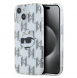 Karl Lagerfeld IML Elektropläterat Choupette-huvudfodral till iPhone 15 Transparent