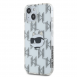 Karl Lagerfeld IML Elektropläterat Choupette-huvudfodral till iPhone 15 Transparent