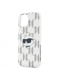 Karl Lagerfeld IML Elektropläterat Choupette-huvudfodral till iPhone 15 Transparent