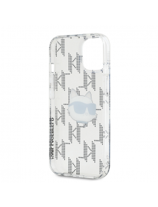 Karl Lagerfeld IML Elektropläterat Choupette-huvudfodral till iPhone 15 Transparent