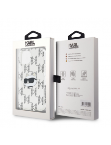 Karl Lagerfeld IML Elektropläterat Choupette-huvudfodral till iPhone 15 Transparent