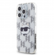 Karl Lagerfeld IML Elektropläterat Choupette-huvudfodral till iPhone 15 Pro Transparent